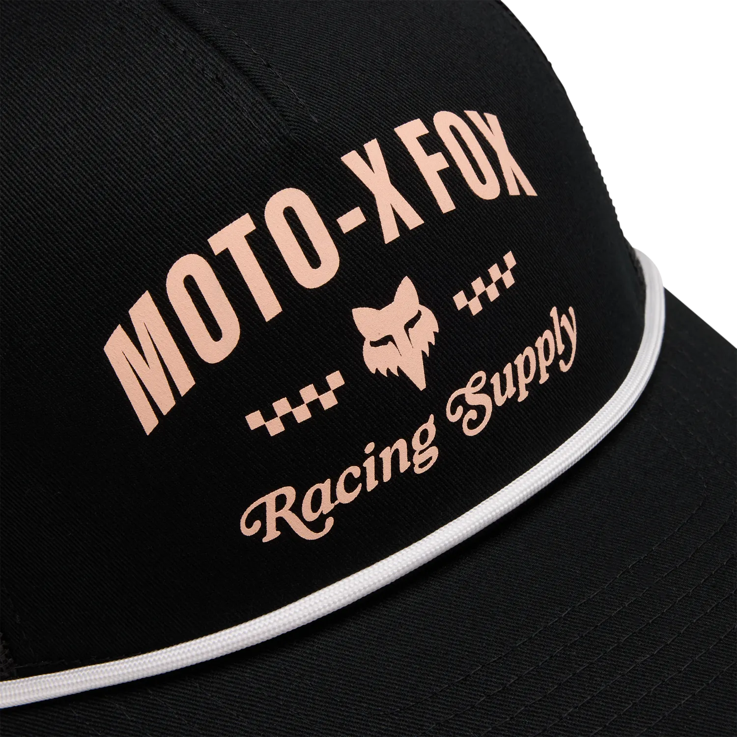 W SUPPLY MESH ROPE TRUCKER - BLACK