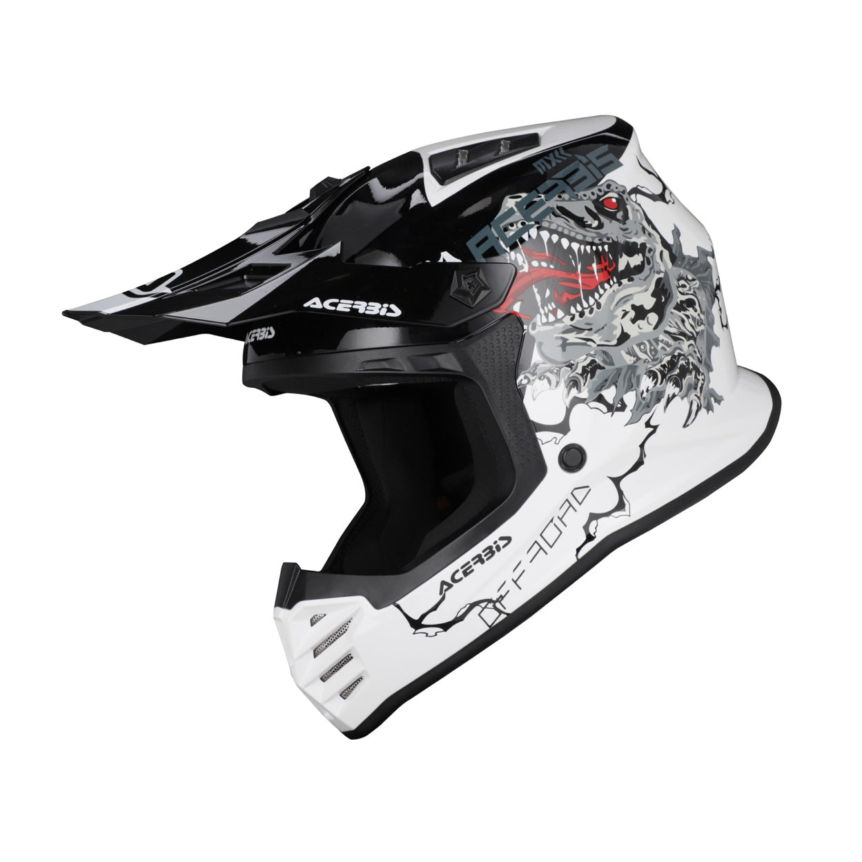 ACERBIS Kids Profile Junior Helmet - White/Black