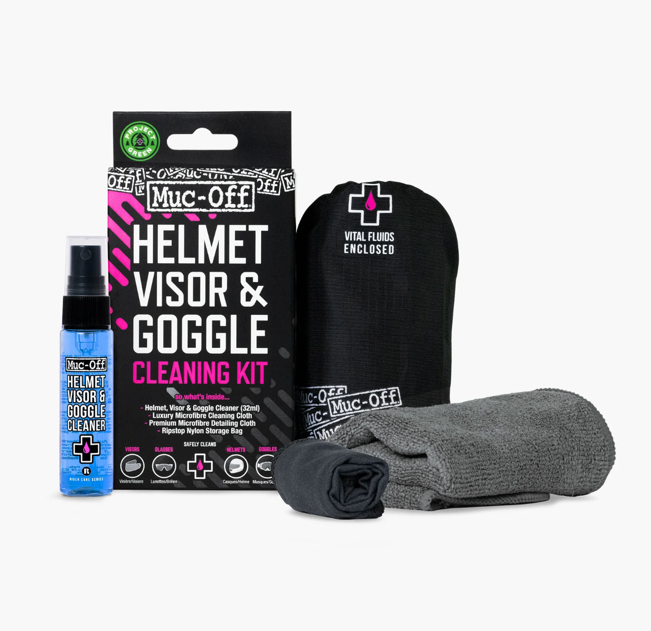 Muc-Off Helmet, Visor & Goggle Cleaning Kit
