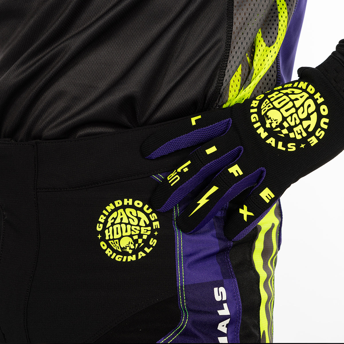 Speed Style Atomic Youth Glove - High Viz/Black