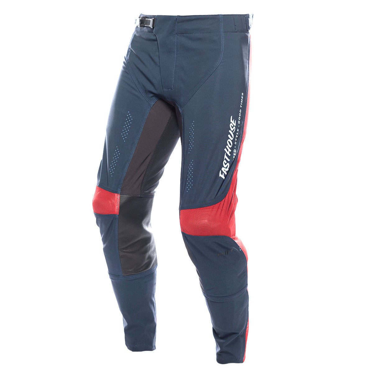 Helix Circuit Pant in navy with white and red accents