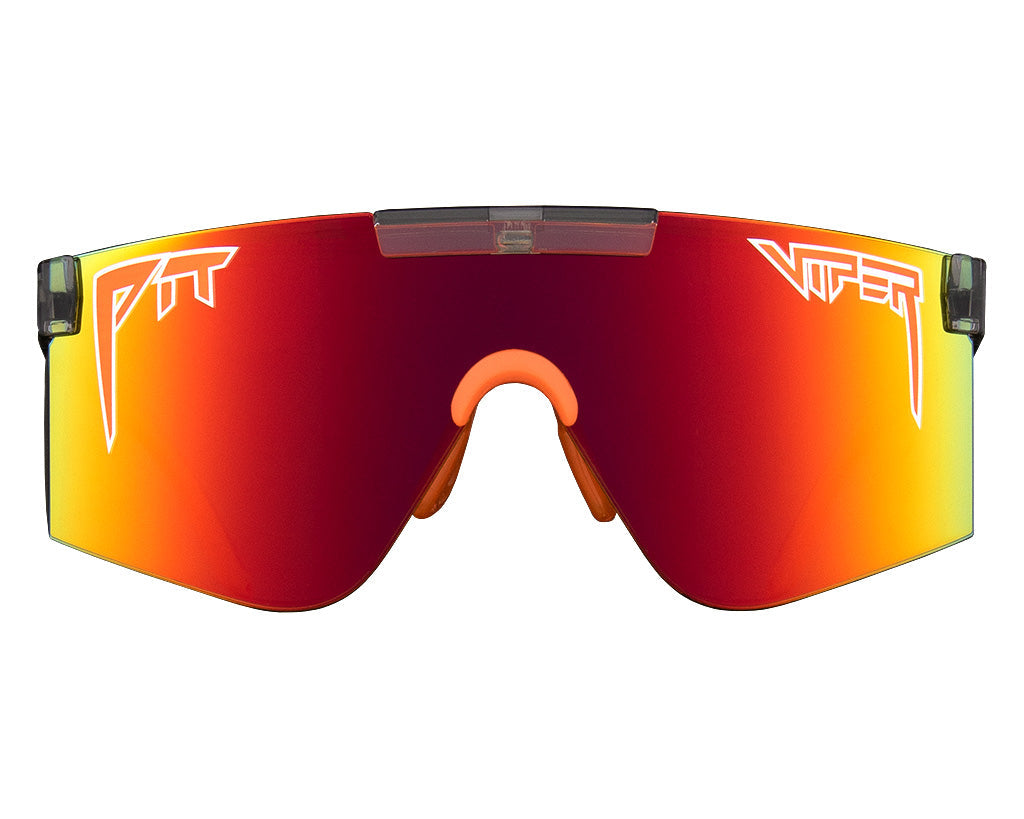 Vintage Smoke Screen 2000s sunglasses with reflective lenses on white background
