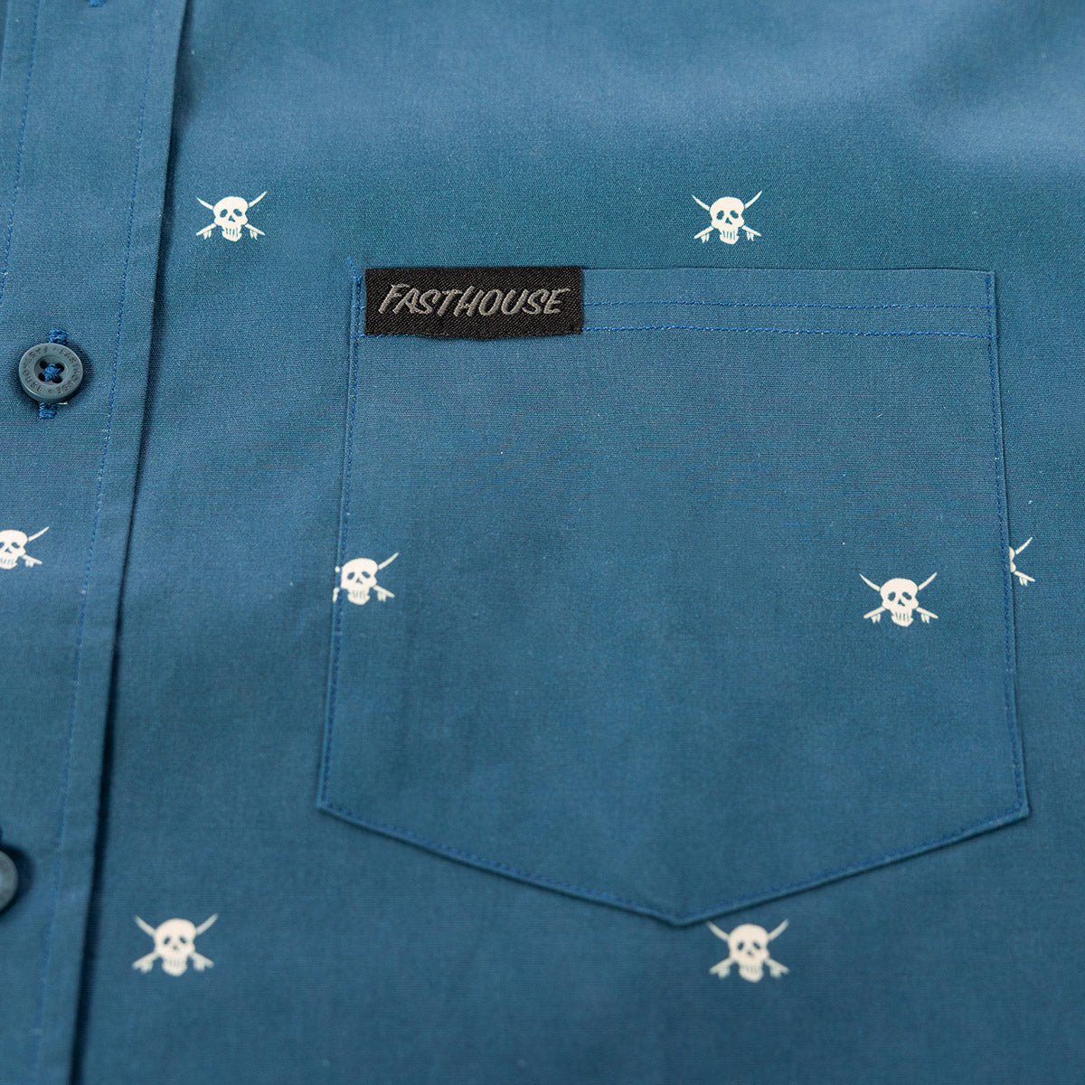 Jasper Youth Button Up Shirt - Vintage Blue