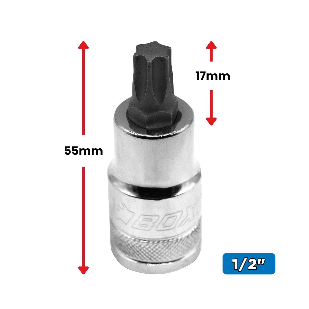 BOXO 8Pc 1/2" Torx Bit Socket Set
