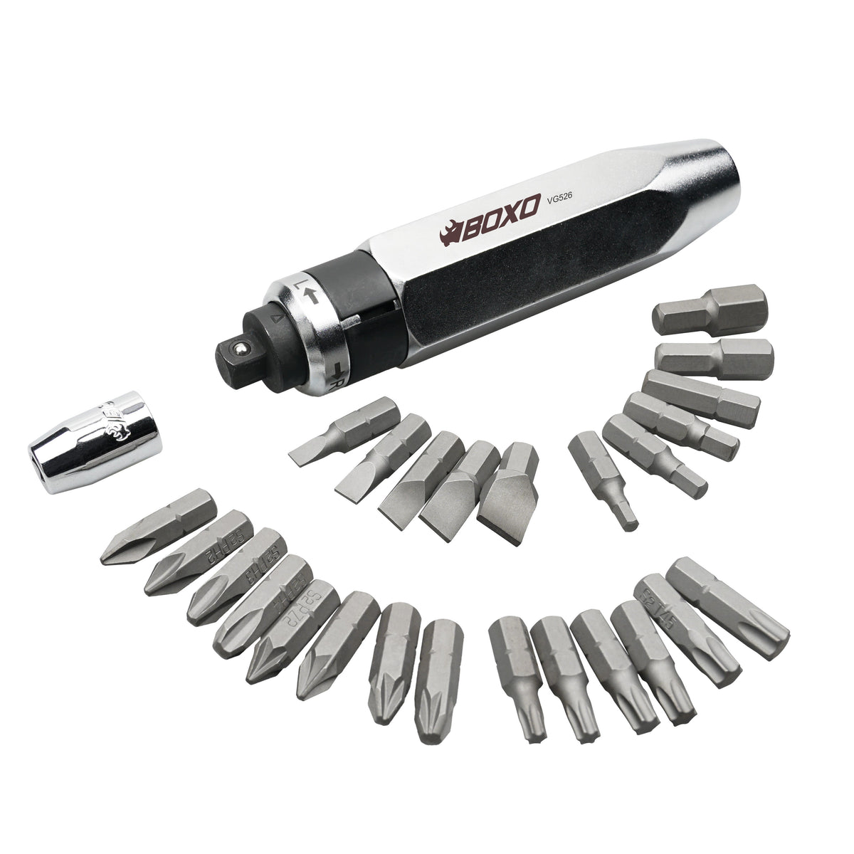 BOXO 27Pc 3/8" Impact Driver & Bit Set
