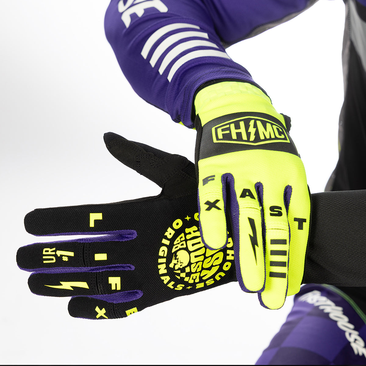 Speed Style Atomic Youth Glove - High Viz/Black