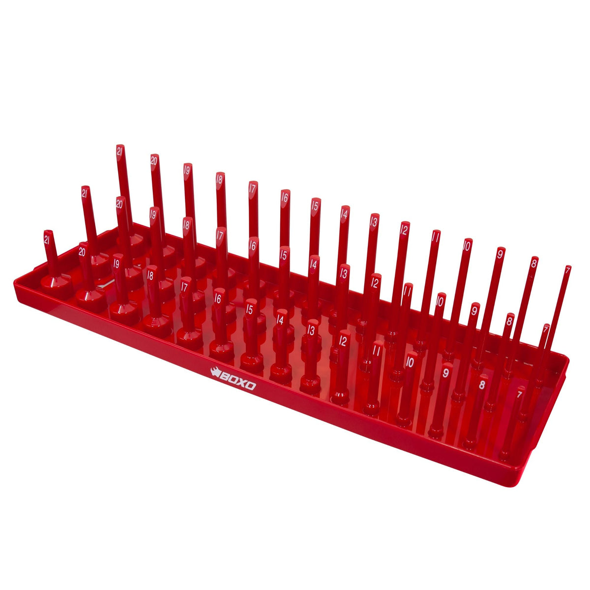 BOXO 45Pc 3/8" 3-Tier Vertical Socket Tray - Various Colours
