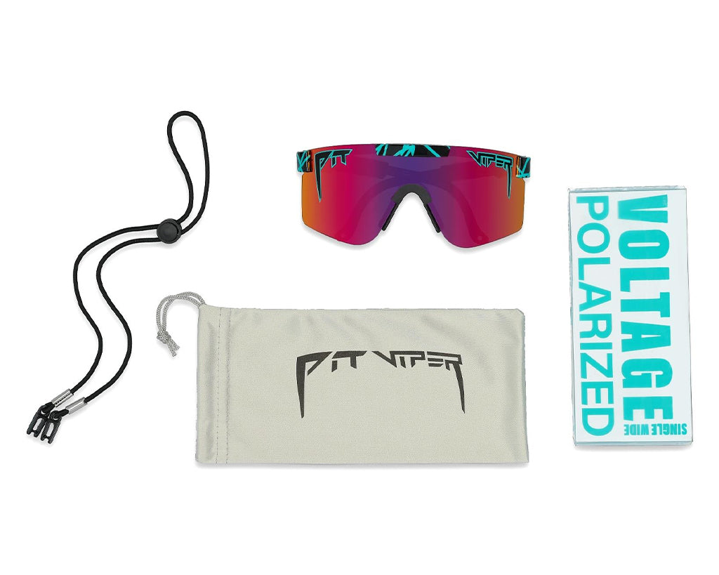Narrow / Polarized Pink-Purple | The Voltage Original from Pit Viper Sunglasses