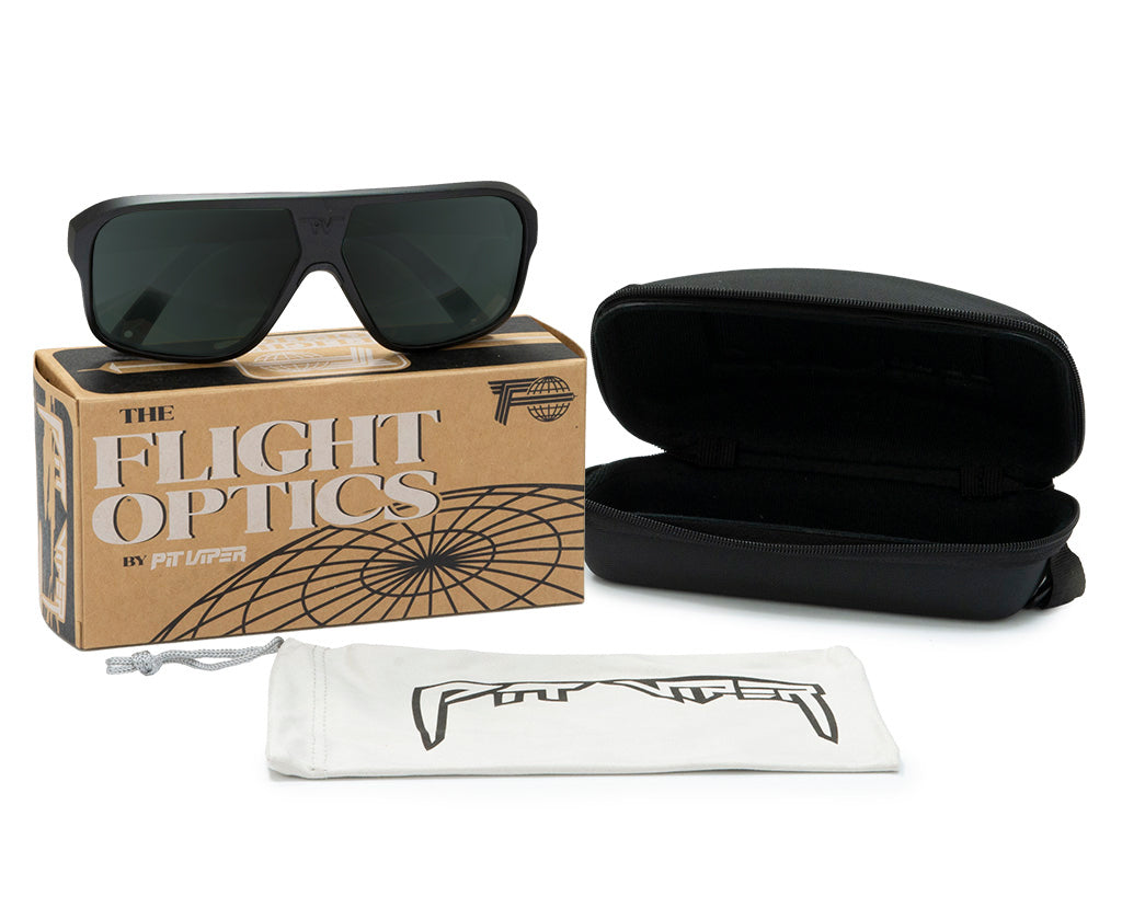 / Polarized Smoke | The Exec Flight Optics with a polarized smoke lens from Pit Viper Sunglasses