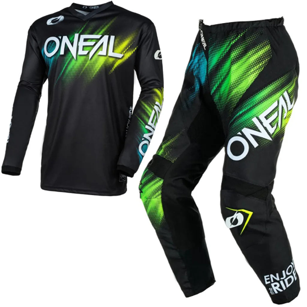 Black and Green Element Voltage V24 Kit Combo with accessories displayed on a white background.