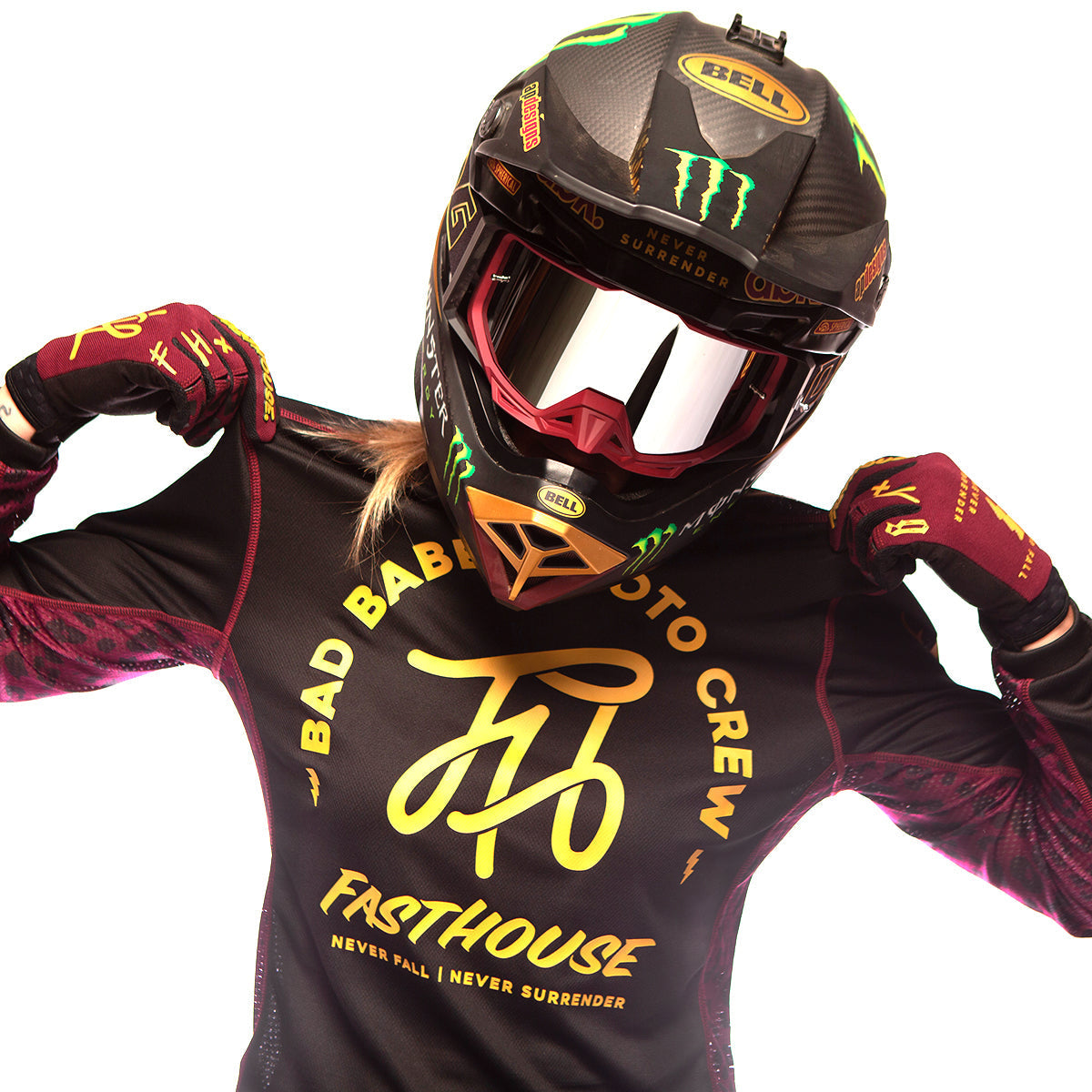 Grindhouse Golden Script Women's Jersey - Black