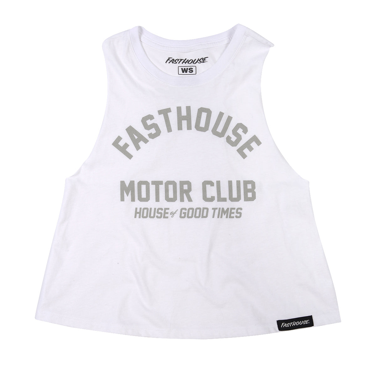 Brigade Women’s Crop Tank - White