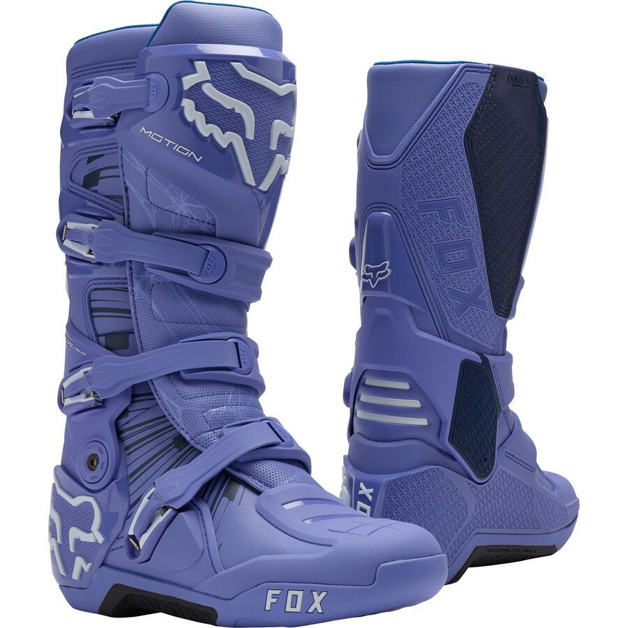 Fox Motion Diffuse SE Motocross Boots - Purple/Dove