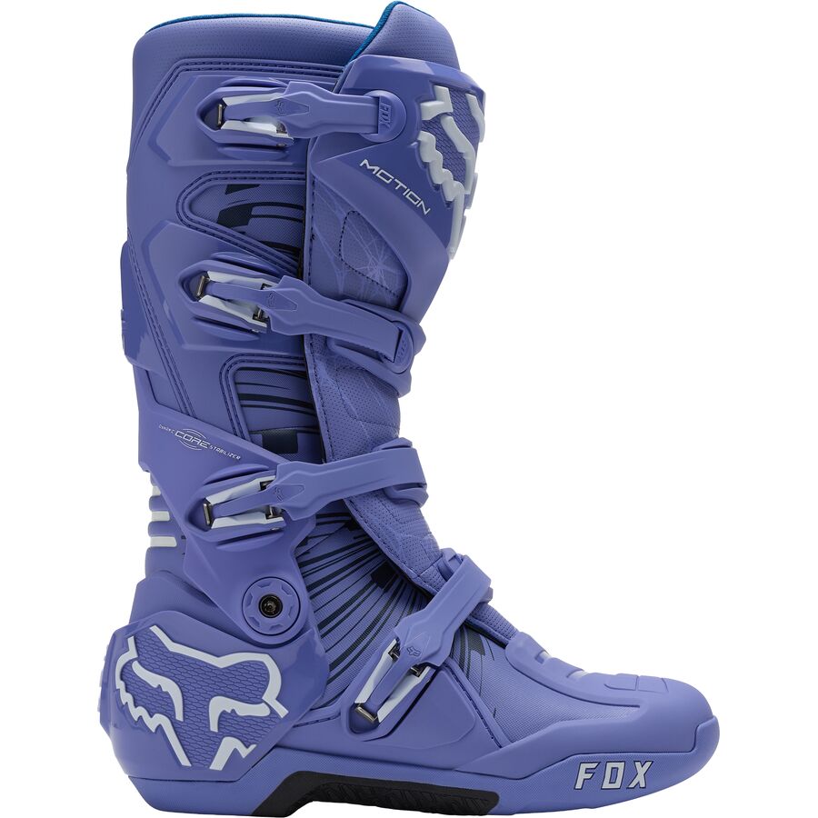 Fox Motion Diffuse SE Motocross Boots - Purple/Dove
