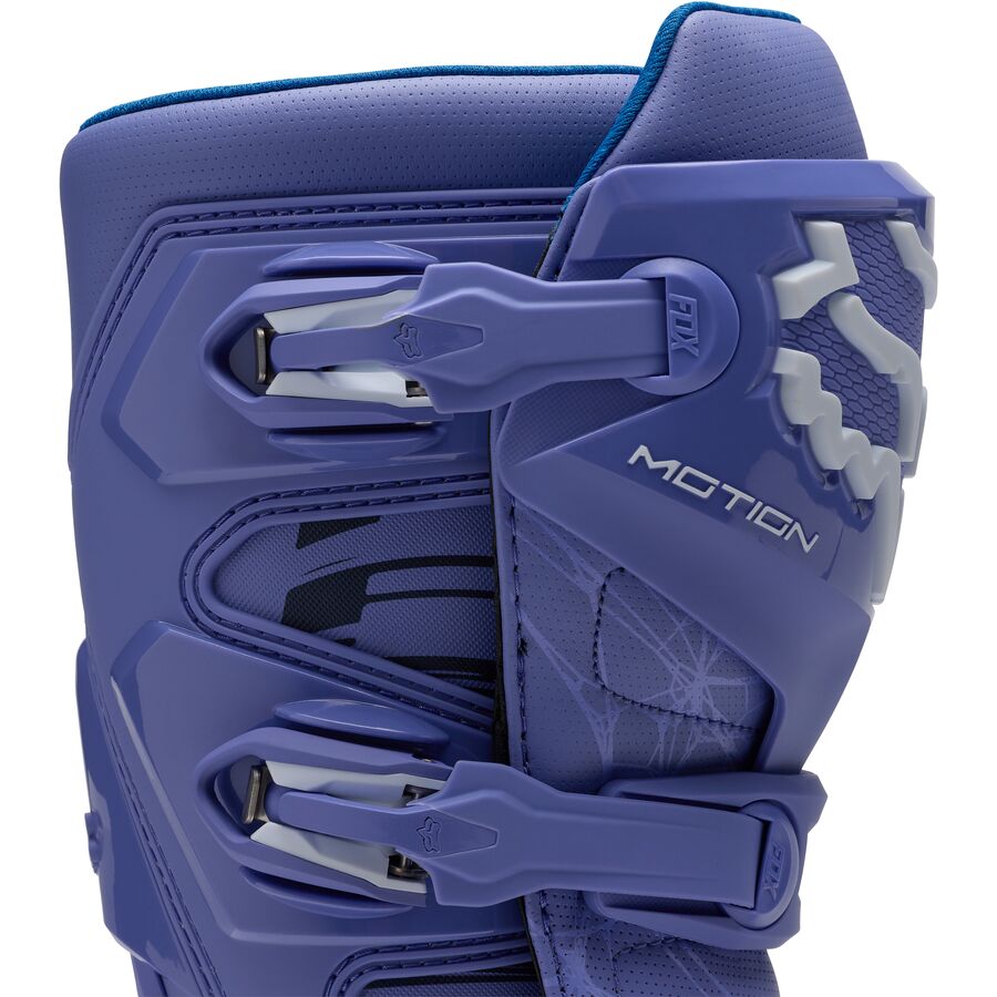 Fox Motion Diffuse SE Motocross Boots - Purple/Dove