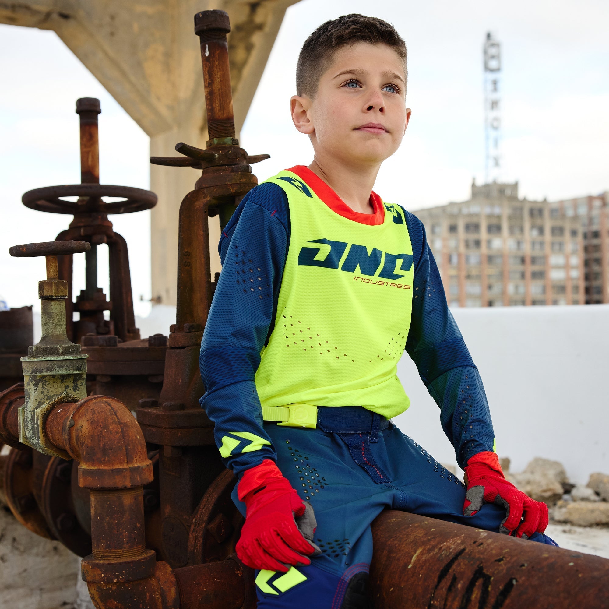 X-197 Youth Jersey - NEON NAVY
