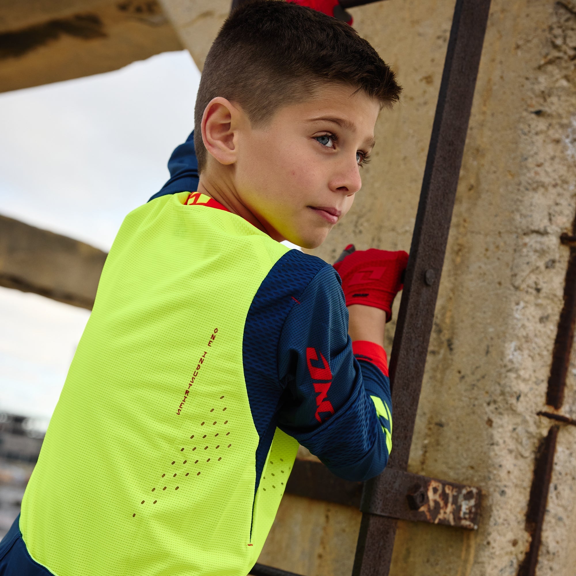 X-197 Youth Jersey - NEON NAVY