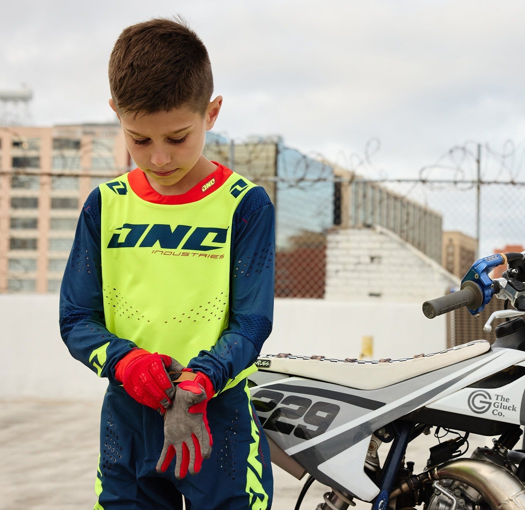 X-197 Youth Jersey - NEON NAVY