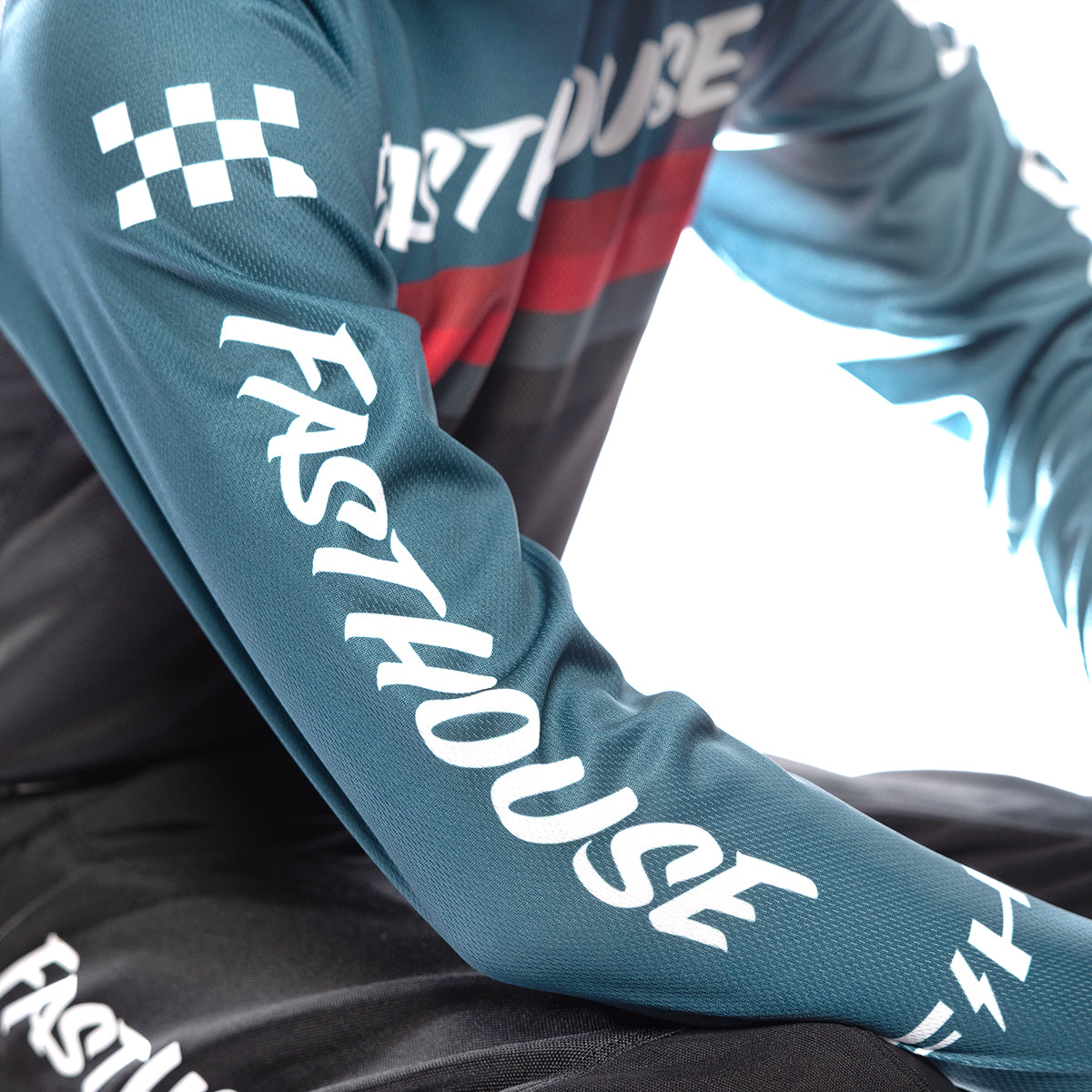 Youth Carbon Force Jersey - Teal
