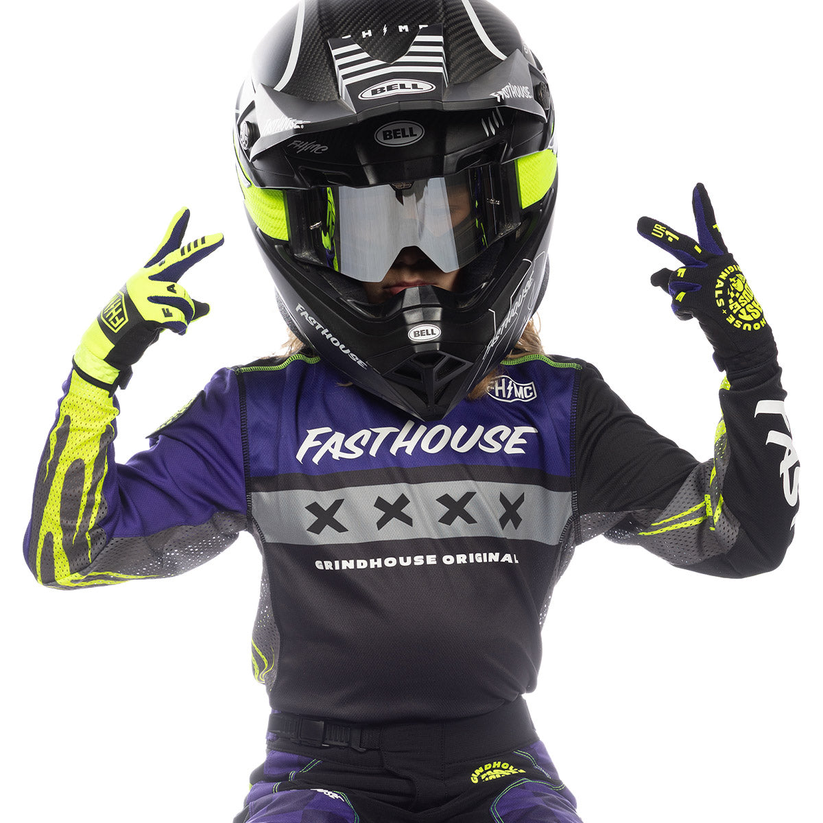 Speed Style Atomic Youth Glove - High Viz/Black