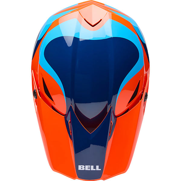 Bell MX-10 Mips - Wave Orange / Blue