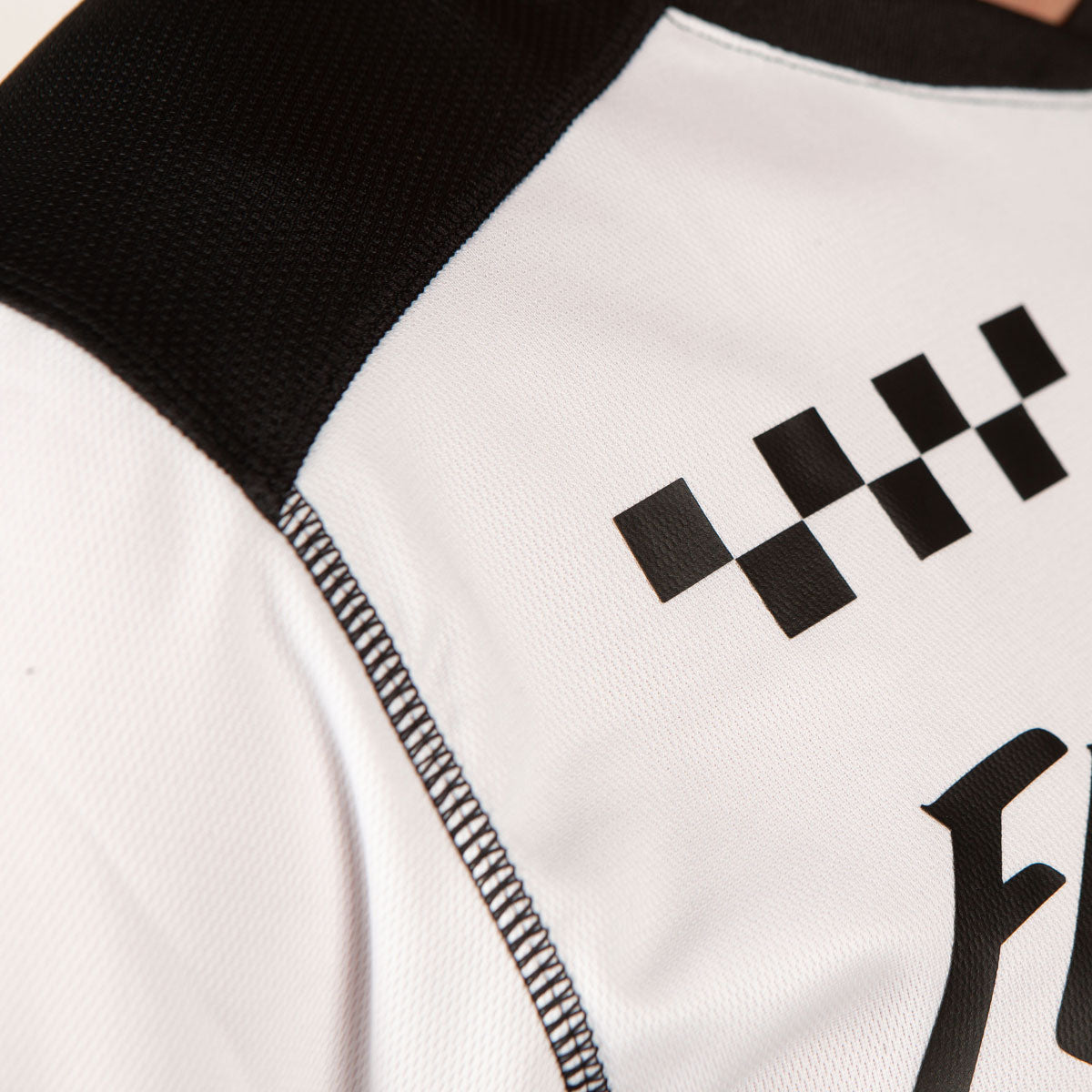 Detail- Alloy Block SS Jersey - White/Black