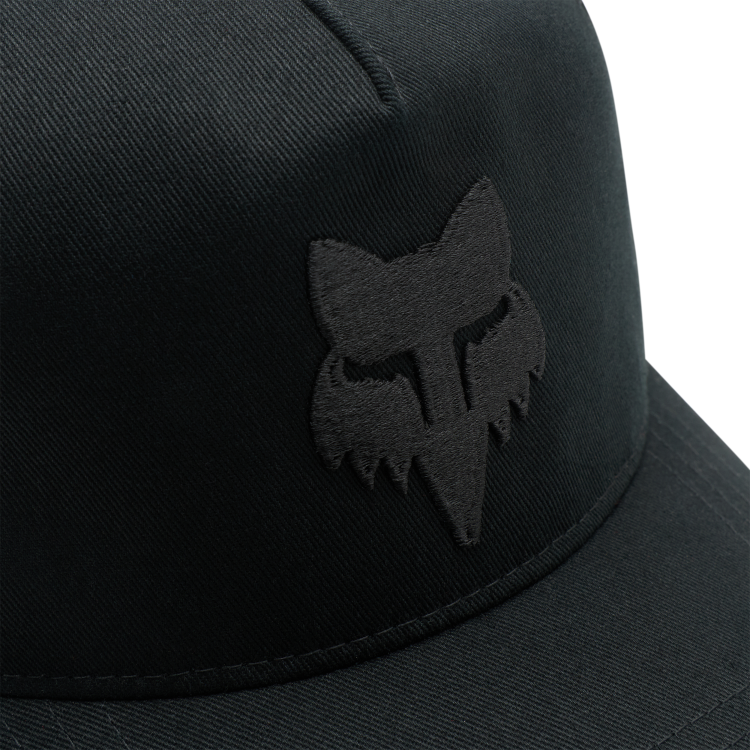 YTH FOX HEAD SUBFRAME HAT - BLACK/BLACK