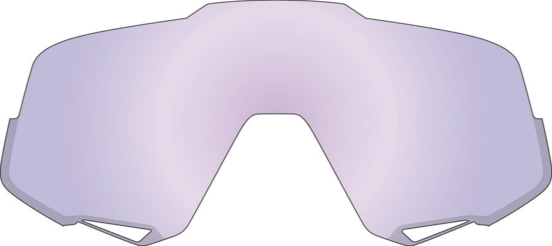 Glendale Replacement Lens in HiPER Lavender Mirror, showcasing a stylish and vibrant lens design suitable for eyewear.