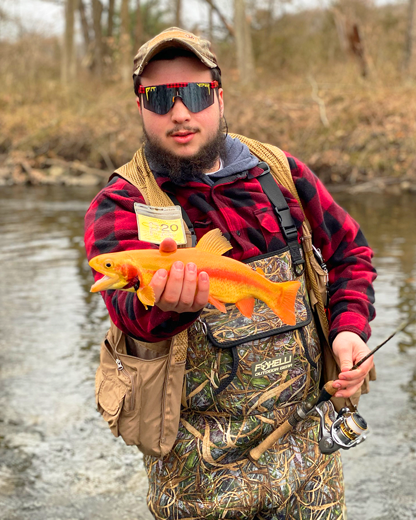 Lifestyle - man fishing in party in plaid pit vipers