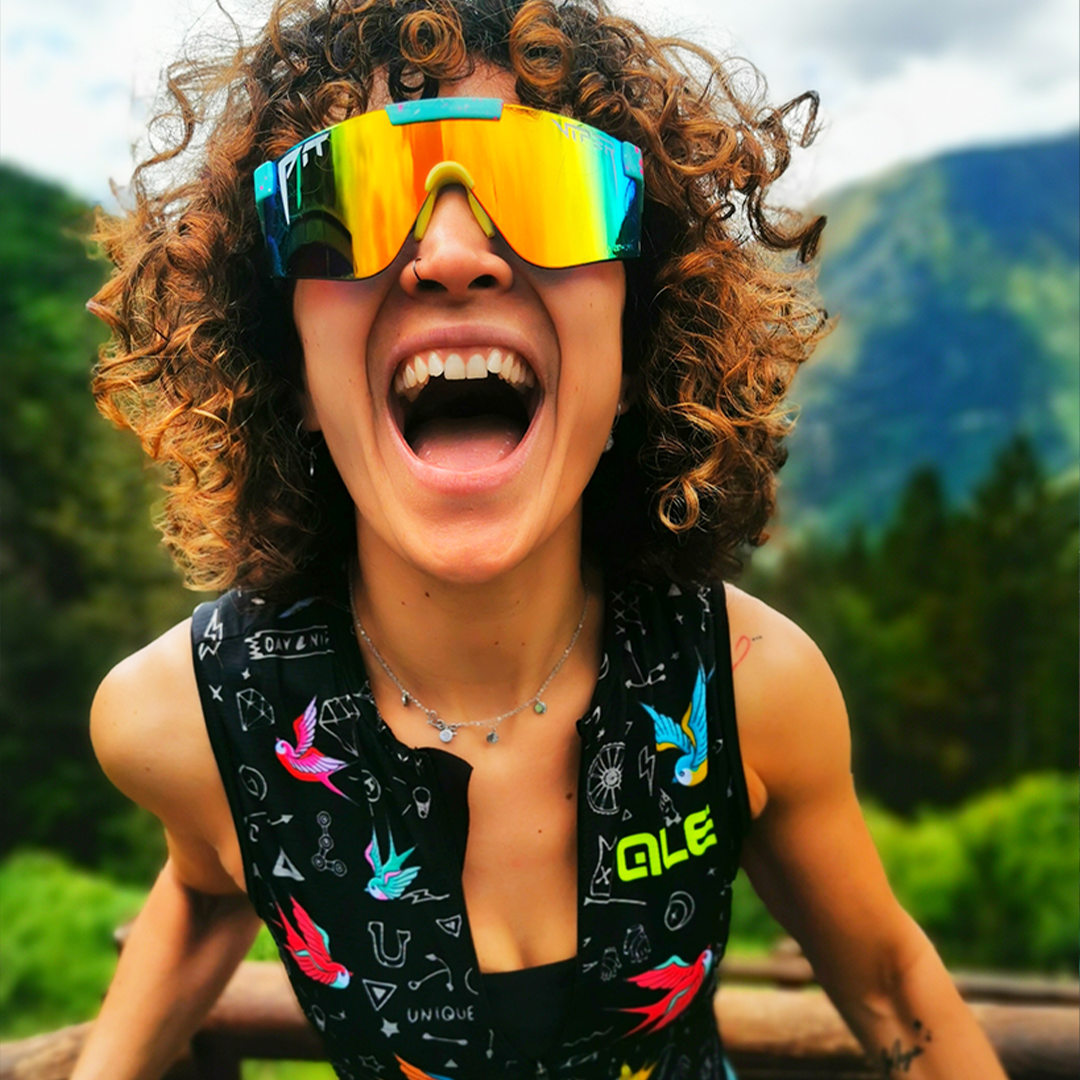/ Z87+ Rainbow | Woman smiling wearing Pit Viper Sunglasses