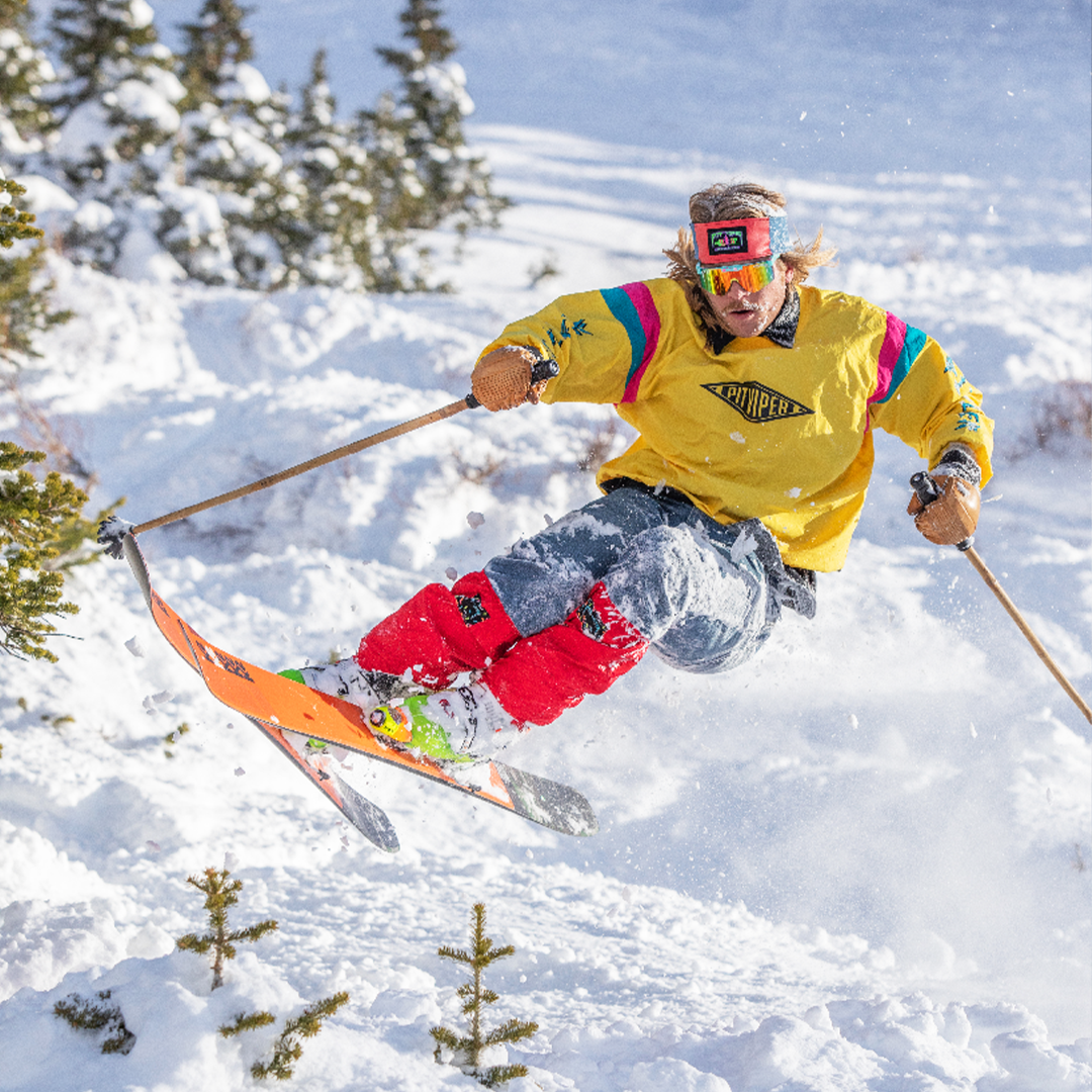 / Z87+ Rainbow | Man skiing wearing Pit Viper Sunglasses