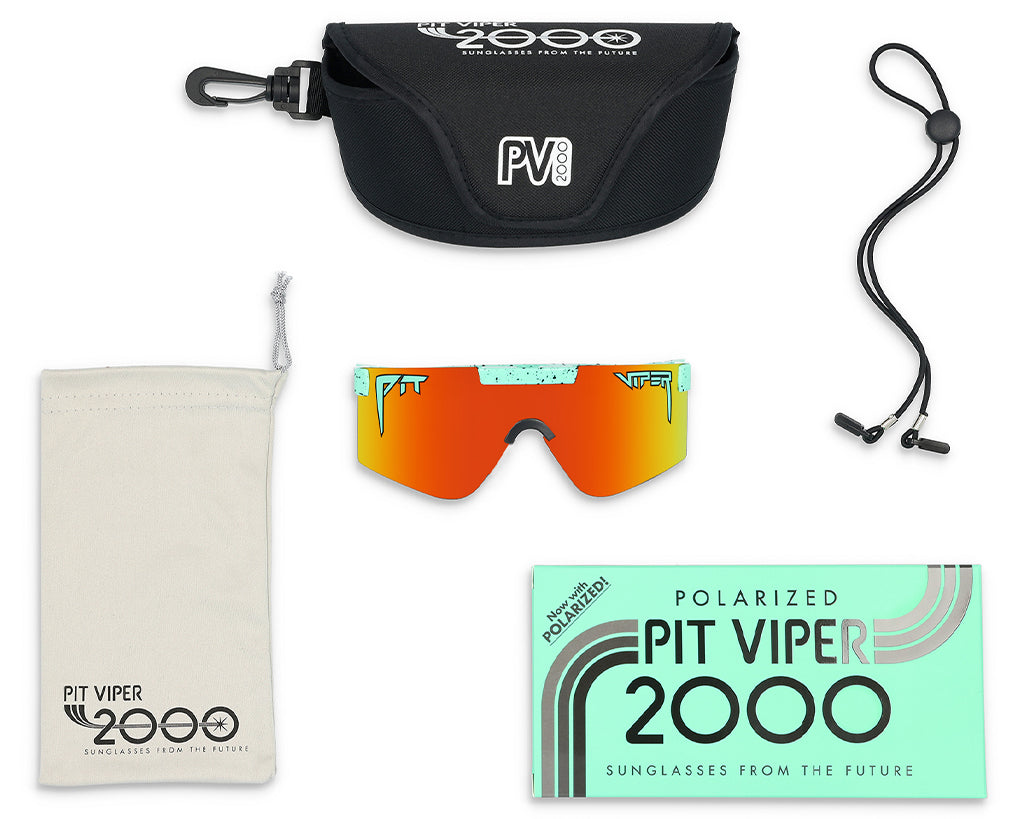 / Polarized Orange | The Poseidon 2000 Polarized Rainbow Lens from Pit Viper Sunglasses