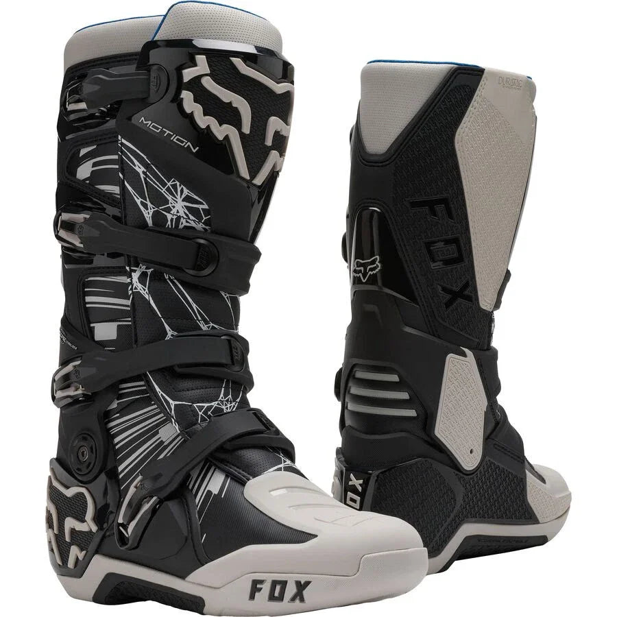 Fox Motion Diffuse SE Motocross Boots - Black/Grey
