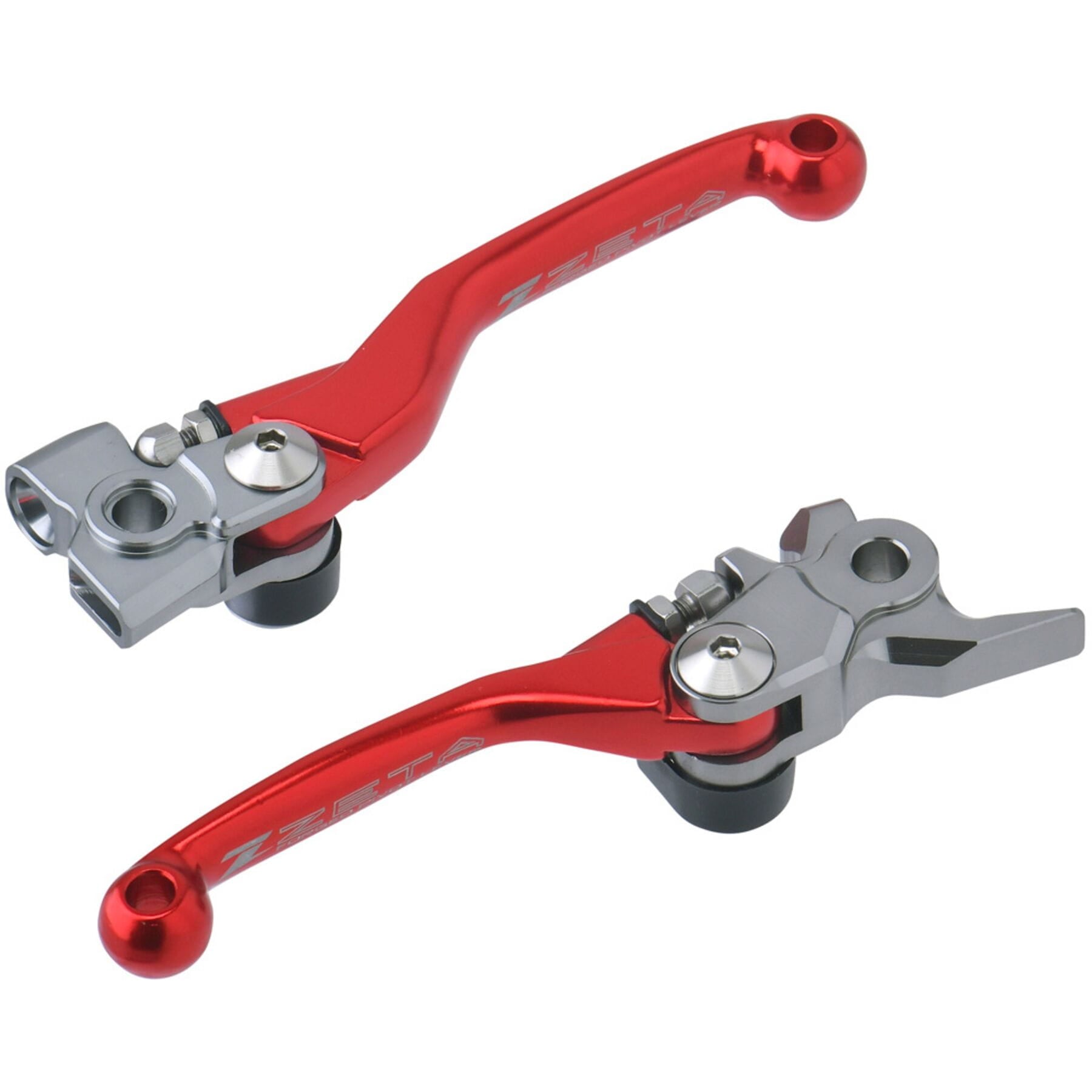 Pivot brake/clutch lever set in red for Brembo GAS GAS 21-22 motorcycles.