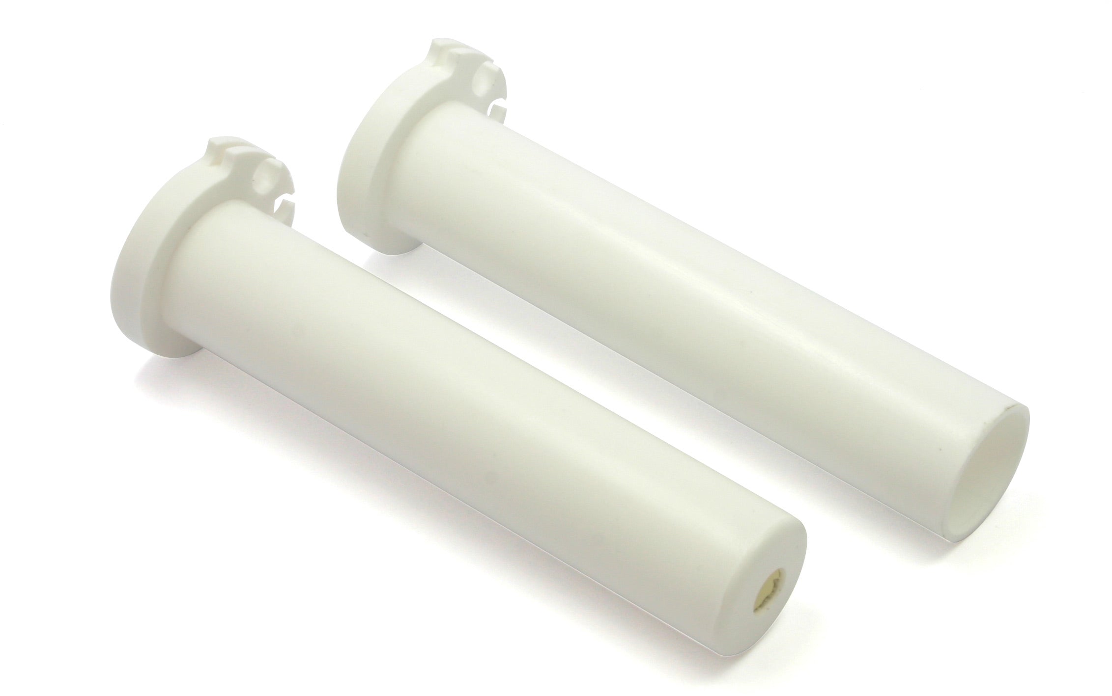 Throttle tube in white color with closed end, designed for SXF 16-22 and EXCF 17-22 models, compatible with Husky FC FE TE TC 17-22.