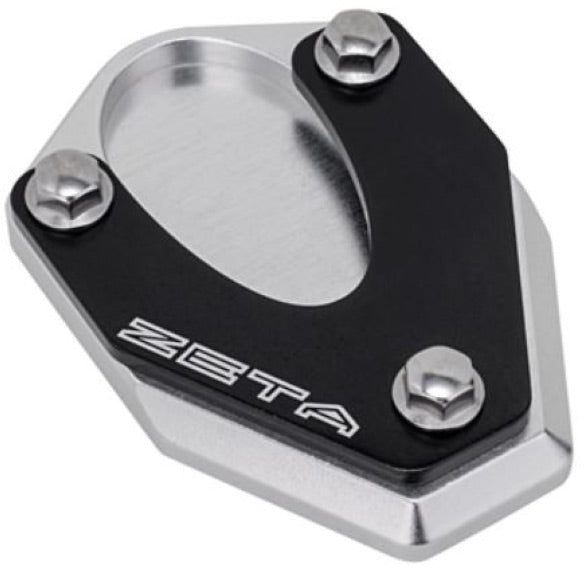 Monkey Bike Side Stand Extender installed on a motorcycle with a clear view of its design and functionality.