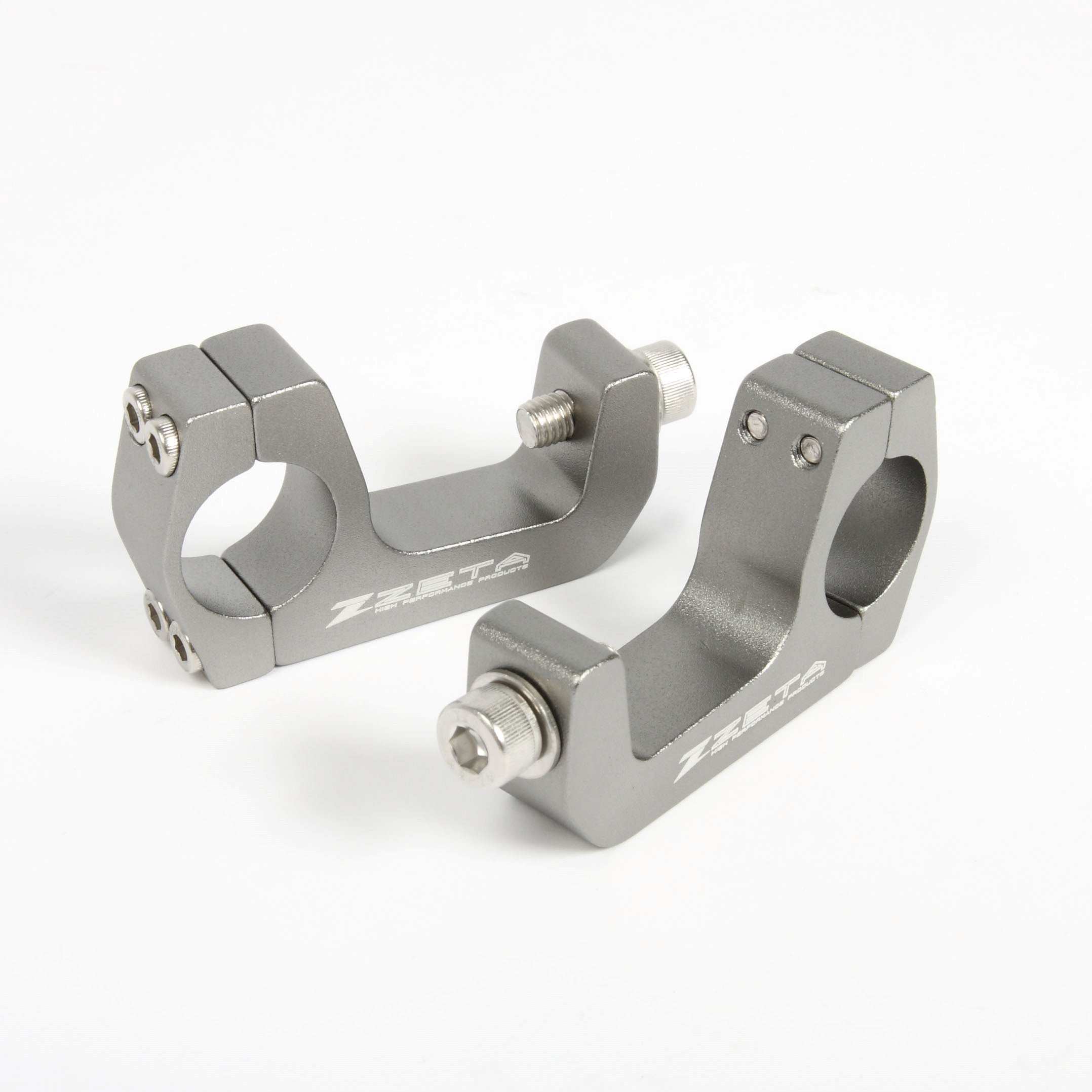 Armor hand guard replacement U Clamp kit for 28.6mm bars, showcasing the durable clamps designed for secure attachment and enhanced protection on motorcycle handlebars.