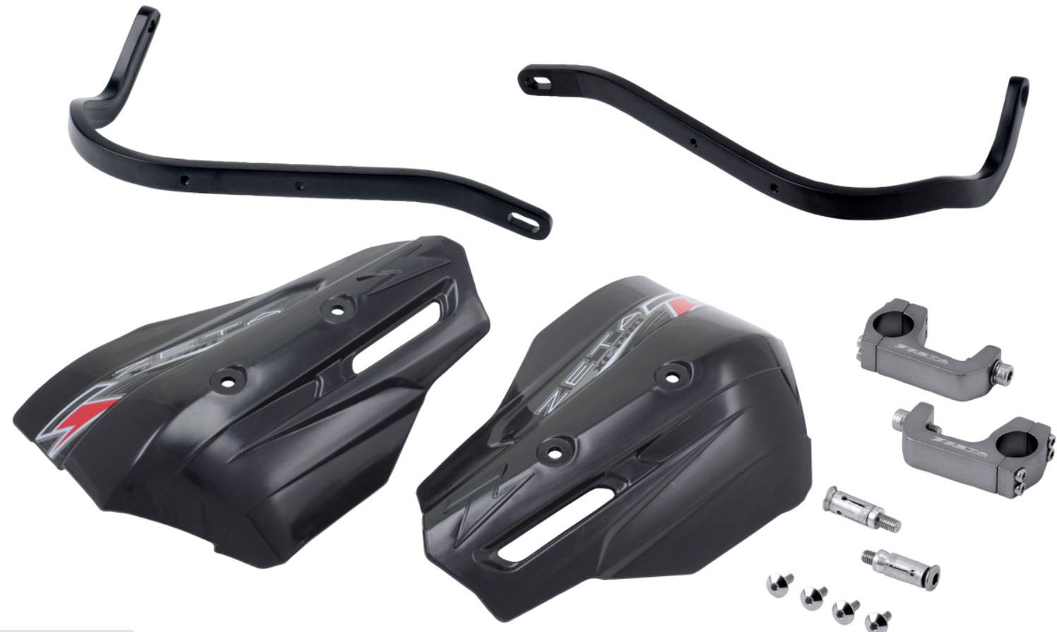 Armor Hand Guard XC Pro kit including mounted L XC protector, 28.6mm U clamp in black.