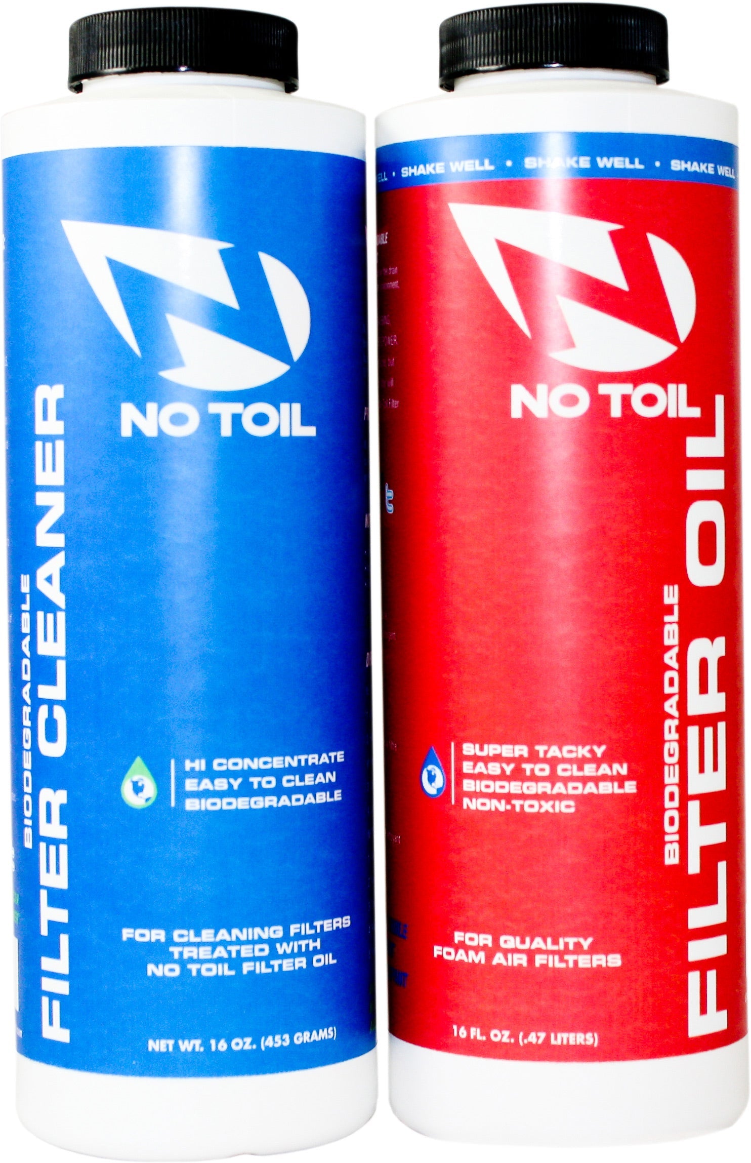 NoToil Twin Pack (NT01,3) featuring dual filter elements for superior air filtration in dirt bikes and off-road vehicles.