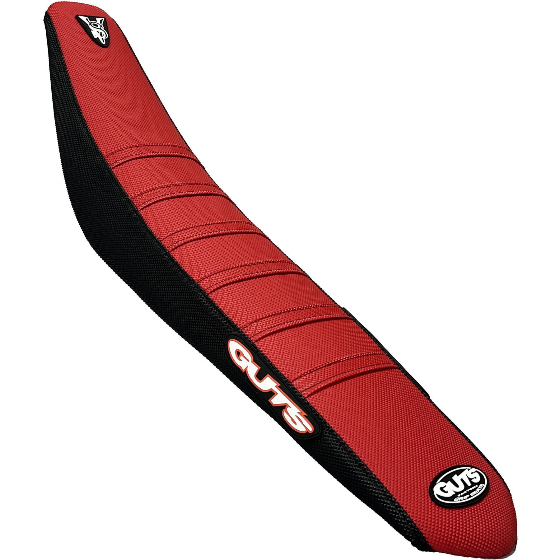 Ribbed Velcro cover in black with red top designed for Honda CRF250 (2022-2024) and CRF450 (2021-2024) models.