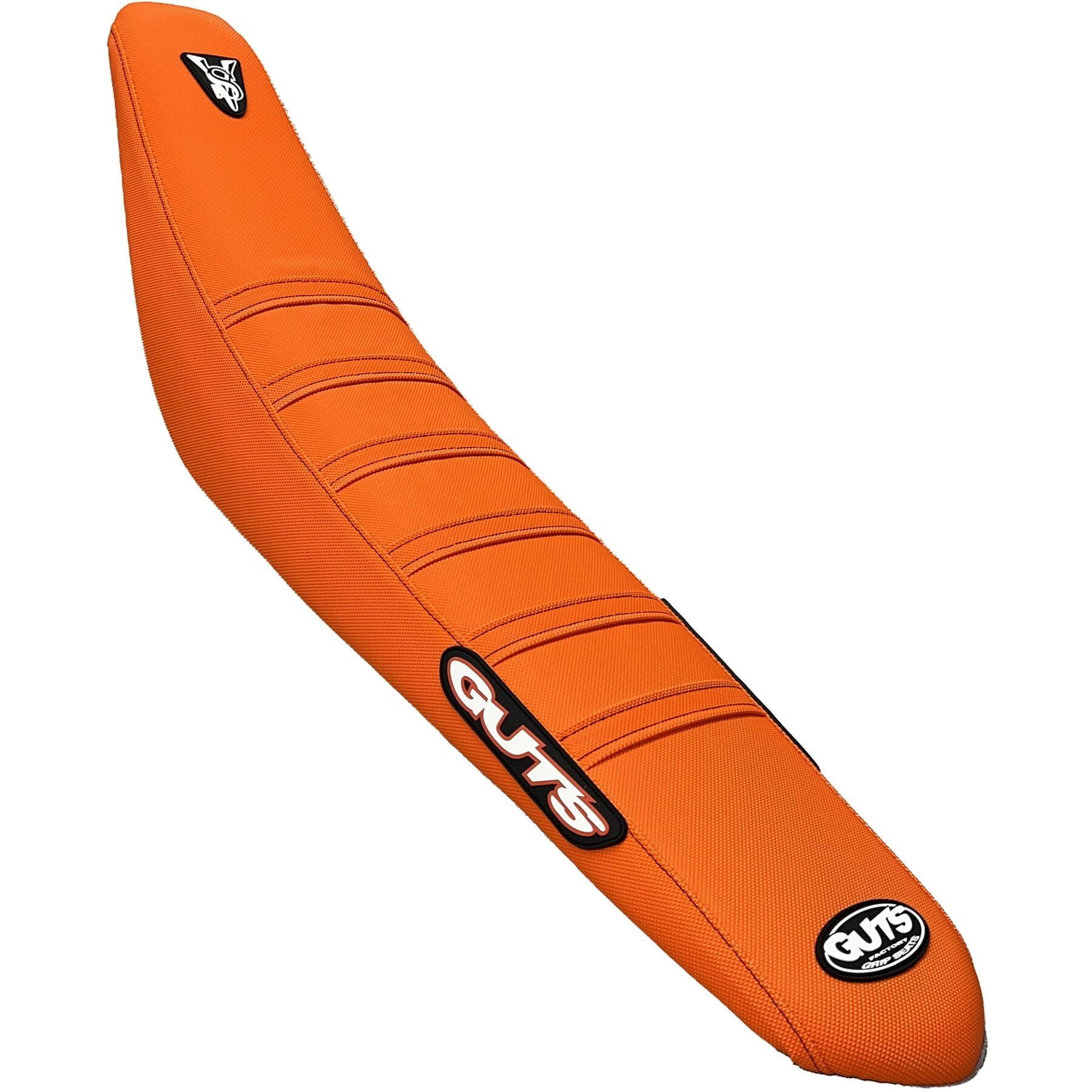 Ribbed Velcro Cover in orange for KTM SX SXF 125-450 2023-2024 and EXC 2024, showcasing textured orange ribs.