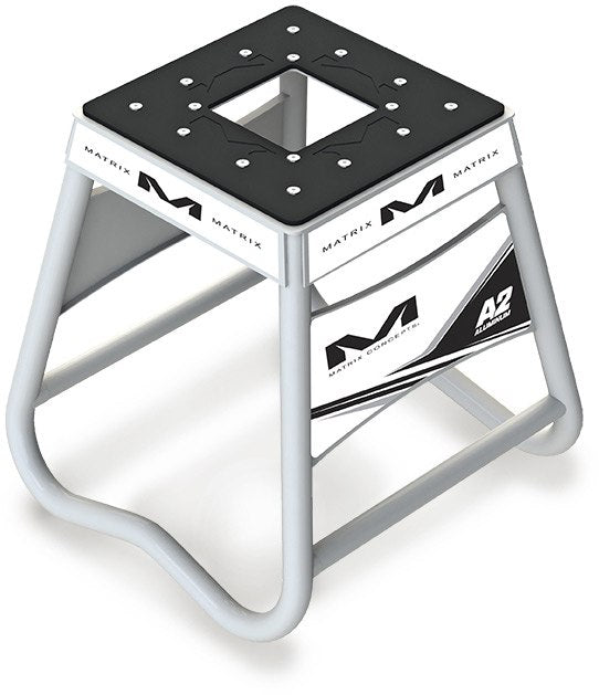 A2 Aluminum Stand in sleek silver finish, showcasing its sturdy design and adjustable height features for optimal display.