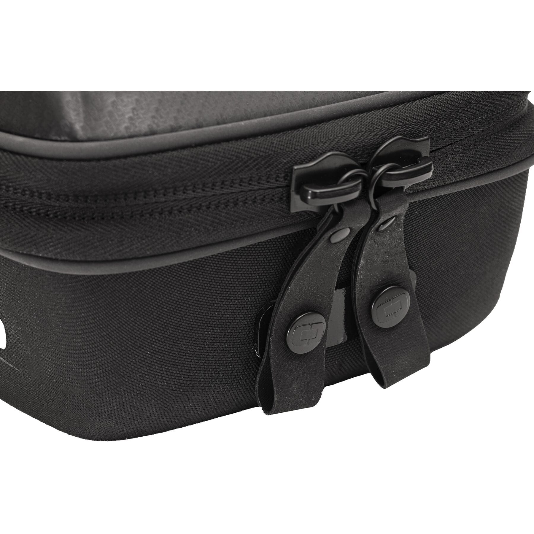 S2 Fixed 4L Tank Bag in black with adjustable straps and a sleek design, ideal for motorcycle riders.