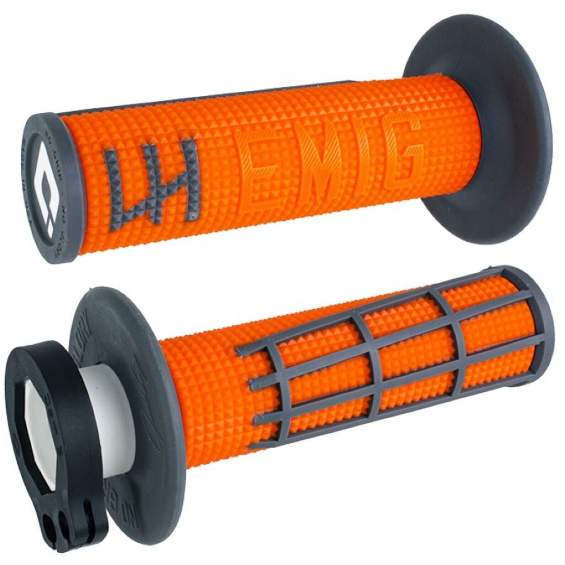 EMIG 2.0 Lock On Grip in Orange and Graphite Color Combination