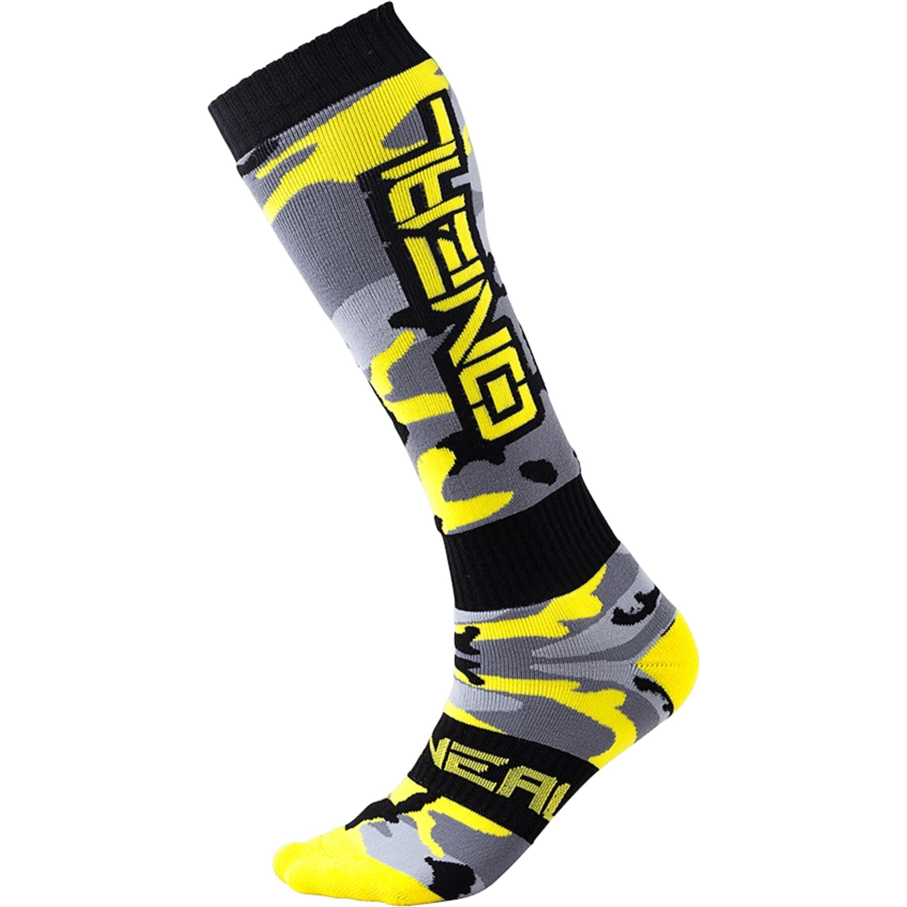 PRO MX Sock HUNTER Black/Grey/Neon Yellow (One Size)