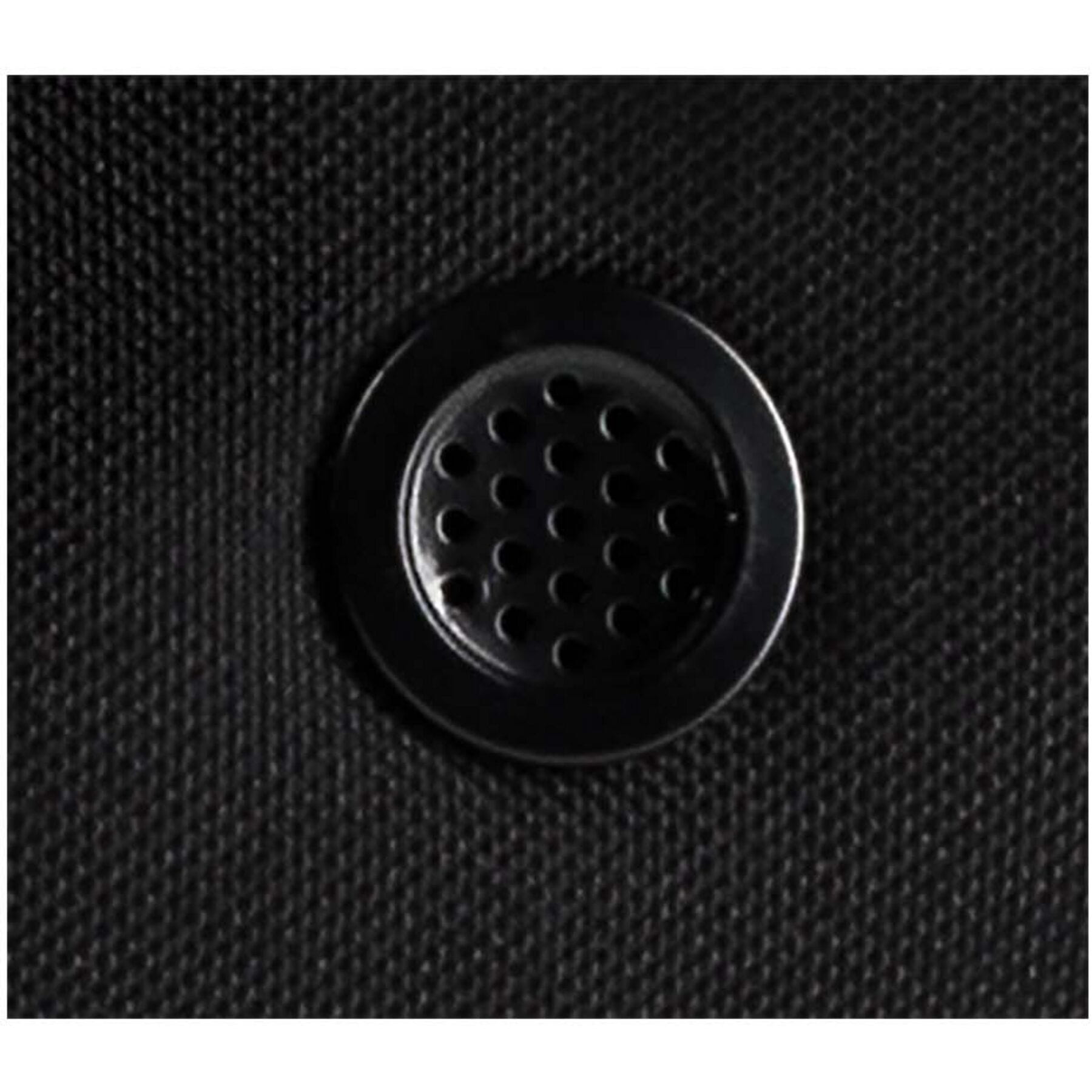 Black helmet bag with adjustable strap and durable fabric.