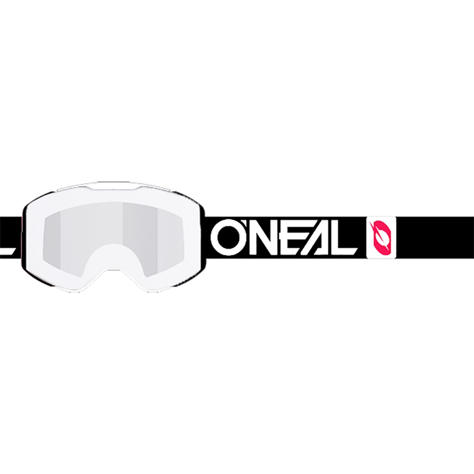 B-30 Goggle BOLD black/white - silver mirror