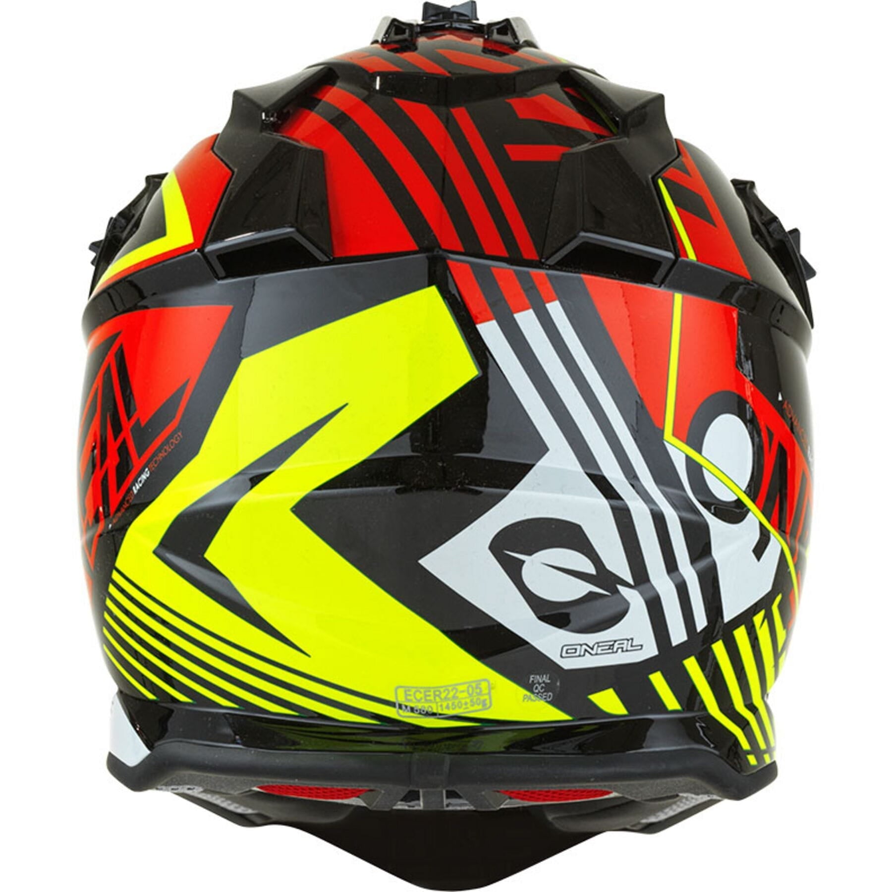 2SRS Helmet Rush V.22 Red/Neon Yellow