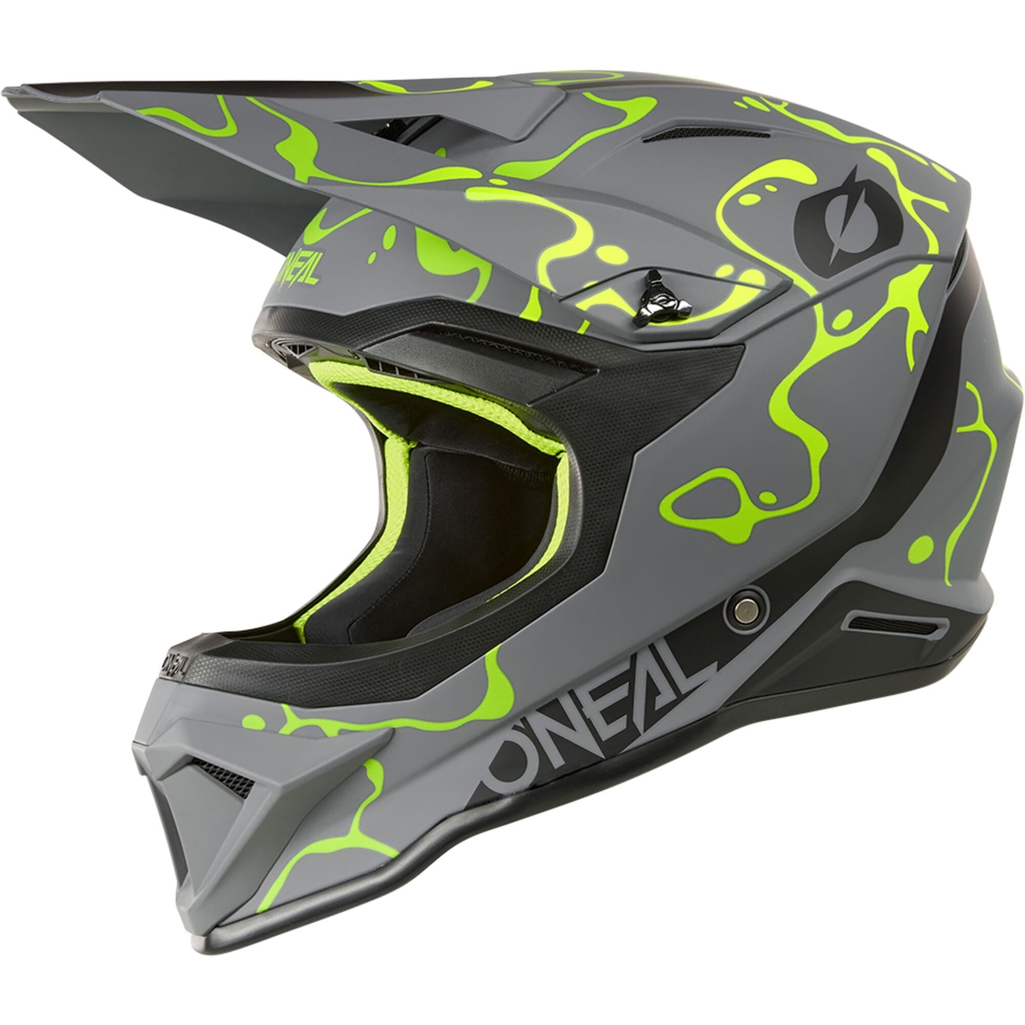 1SRS Helmet SPLASH - Gray/Neon Yellow