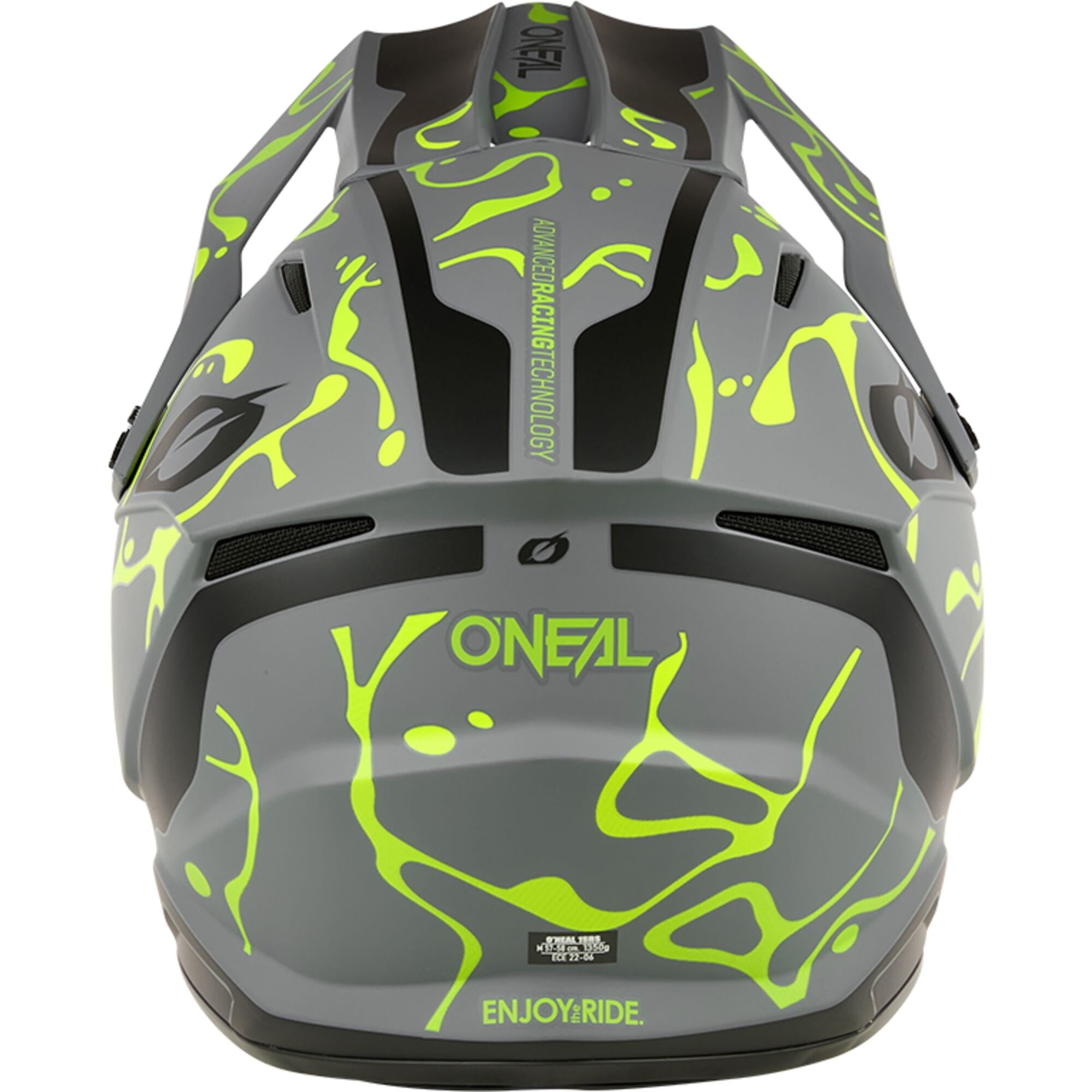 1SRS Helmet SPLASH - Gray/Neon Yellow